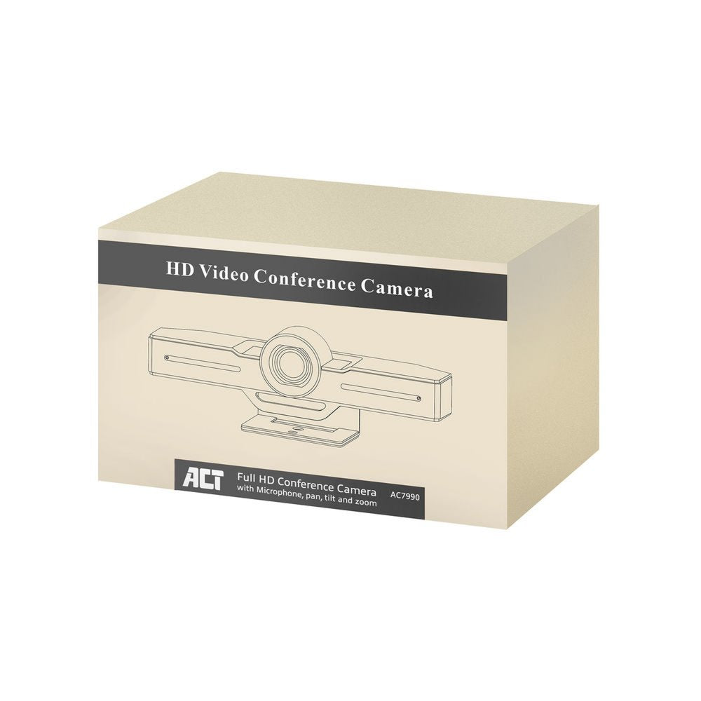 ACT AC7990 Full HD Conferentiecamera | 105° Kijkhoek | 2 Microfoons | USB | EPTZ - Matmuis - Matmuis