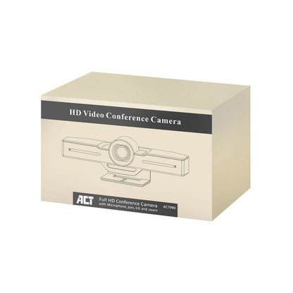 ACT AC7990 Full HD Conferentiecamera | 105° Kijkhoek | 2 Microfoons | USB | EPTZ - Matmuis - Matmuis