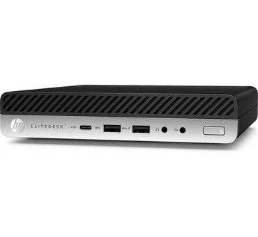 HP EliteDesk 800 G4 Mini | Intel Core i5-8500 | 256GB | 8GB | 2x DisplayPort | W11 Professional | Refurbished Silver