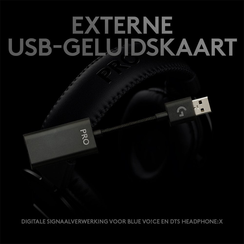 Logitech G Pro X | Bedrade Over-ear Gaming Headset | USB-A & 3.5mm | Zwart - Matmuis - Matmuis