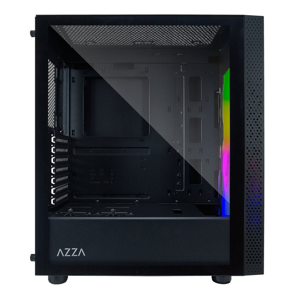 Azza Celesta RGB | Midi Tower Case | Zwart - Matmuis