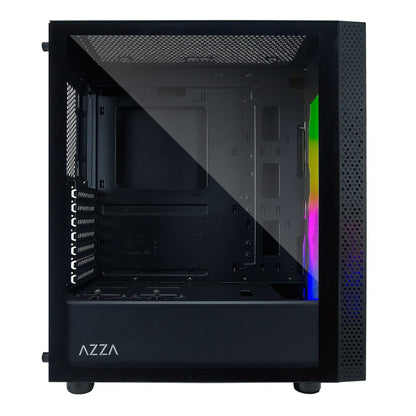 Azza Celesta RGB | Midi Tower Case | Zwart - Matmuis