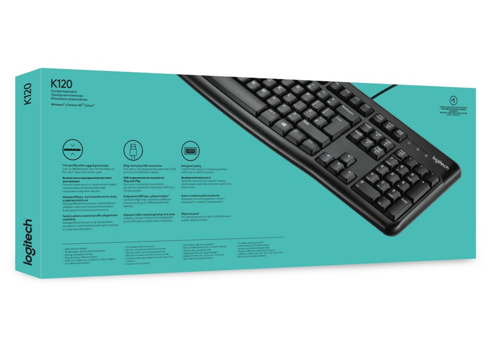 Logitech Keyboard K120 | Zakelijk Bedraad Toetsenbord | QWERTY - Matmuis - Matmuis