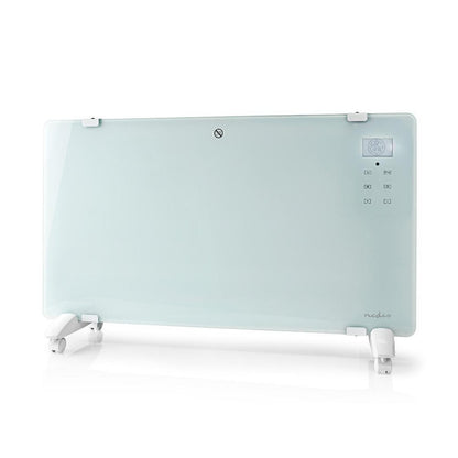 Nedis WIFIHTPL20FWT | Slimme Wi-Fi convectorkachel | 2000 W | Glazen frontpaneel | IP24 | Wit