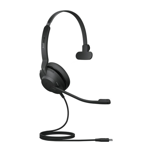 Jabra Evolve2 30 UC | Mono Bedrade On-Ear Headset USB-C | Zwart - Matmuis - Matmuis