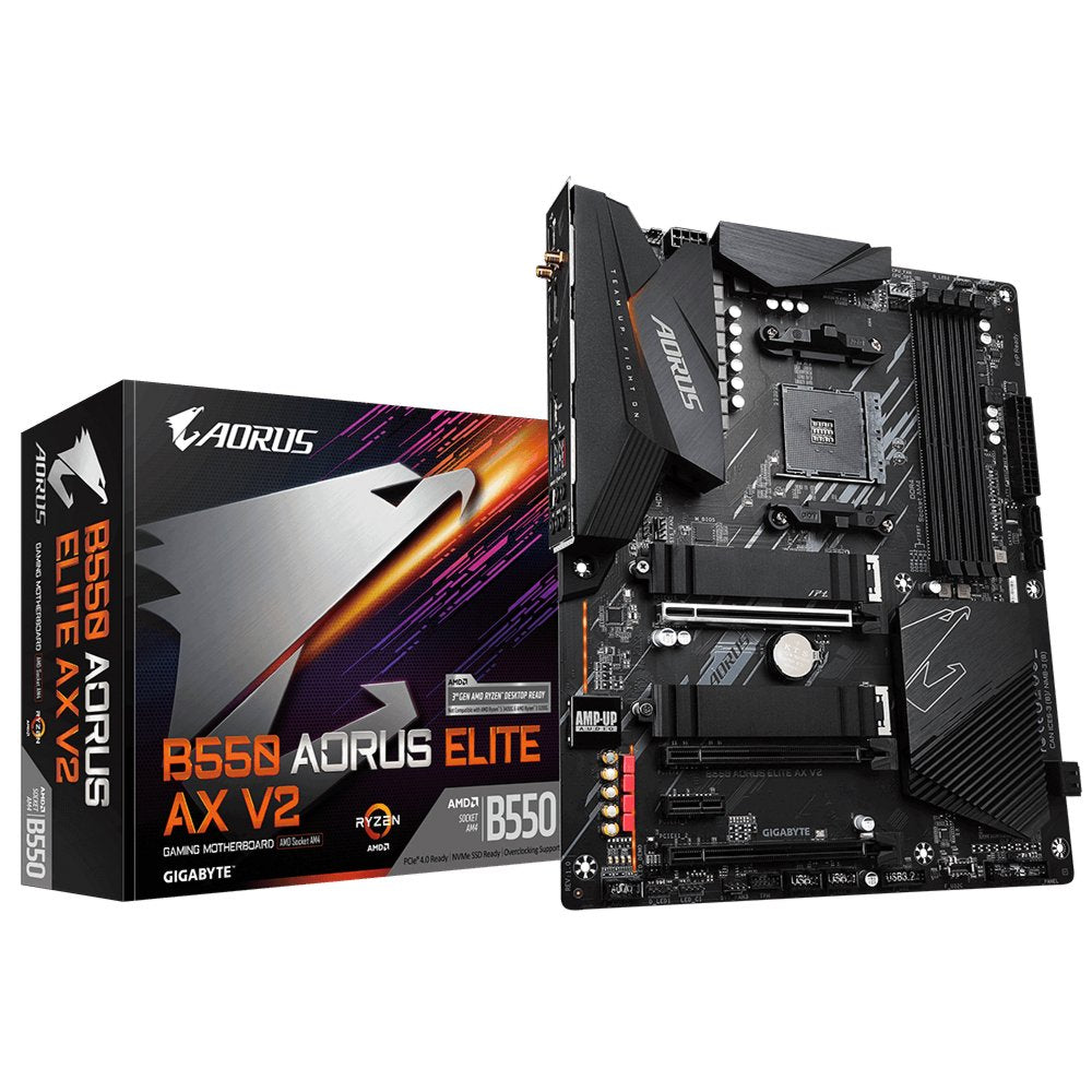 Gigabyte B550 AORUS ELITE AX V2 | Socket AM4 | AMD B550 | 4xDDR4 | ATX | Moederbord - Matmuis - Matmuis