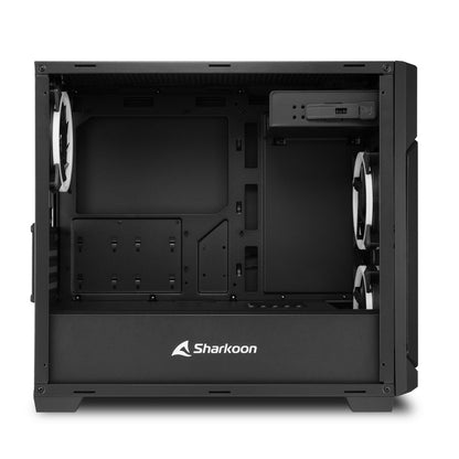 Sharkoon V1000 RGB | Micro Tower Behuizing | Zwart - Matmuis