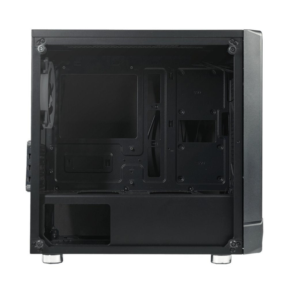 Azza Noir 130 RGB | Micro Tower Case | Zwart - Matmuis