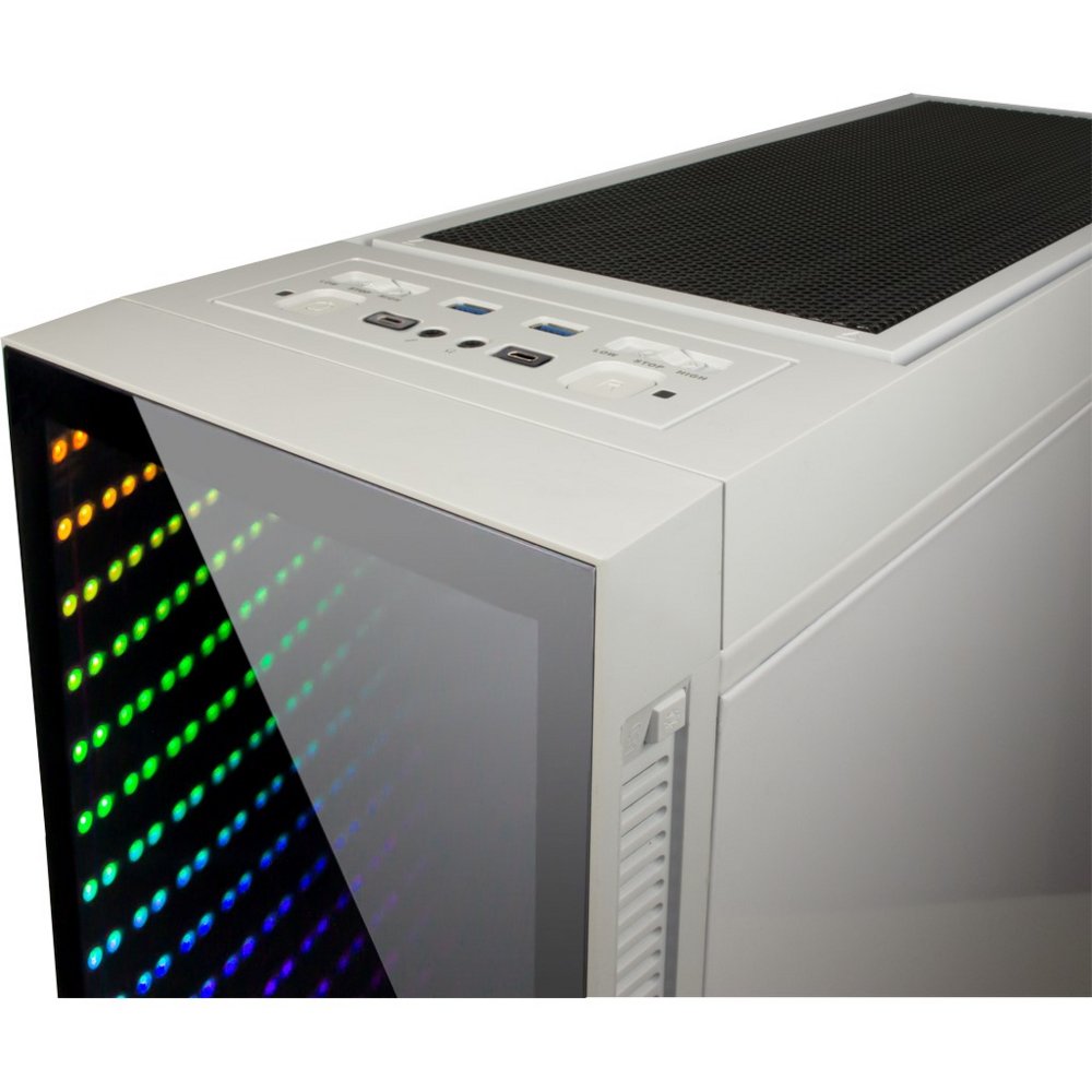 Inter-Tech X-908 Infini2 | Infinity Mirror | Tower Case | Wit - Matmuis