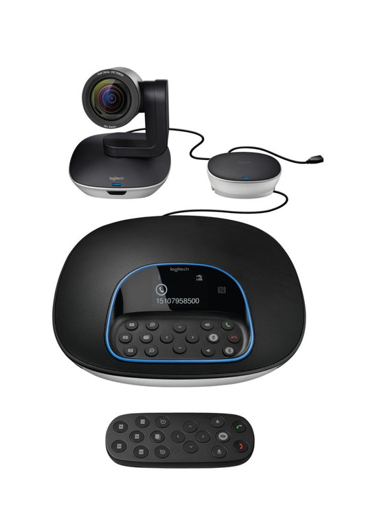 Logitech GROUP | Videovergadersysteem | Voor Groepen | Full HD | USB | Zwart - Matmuis - Matmuis