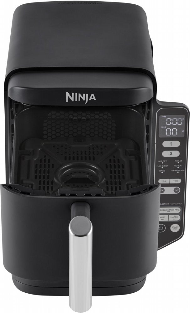 Ninja SL300EU Airfryer | Dubbele Mand | 7,6 Liter | Vrijstaand | 1750 Watt | Zwart