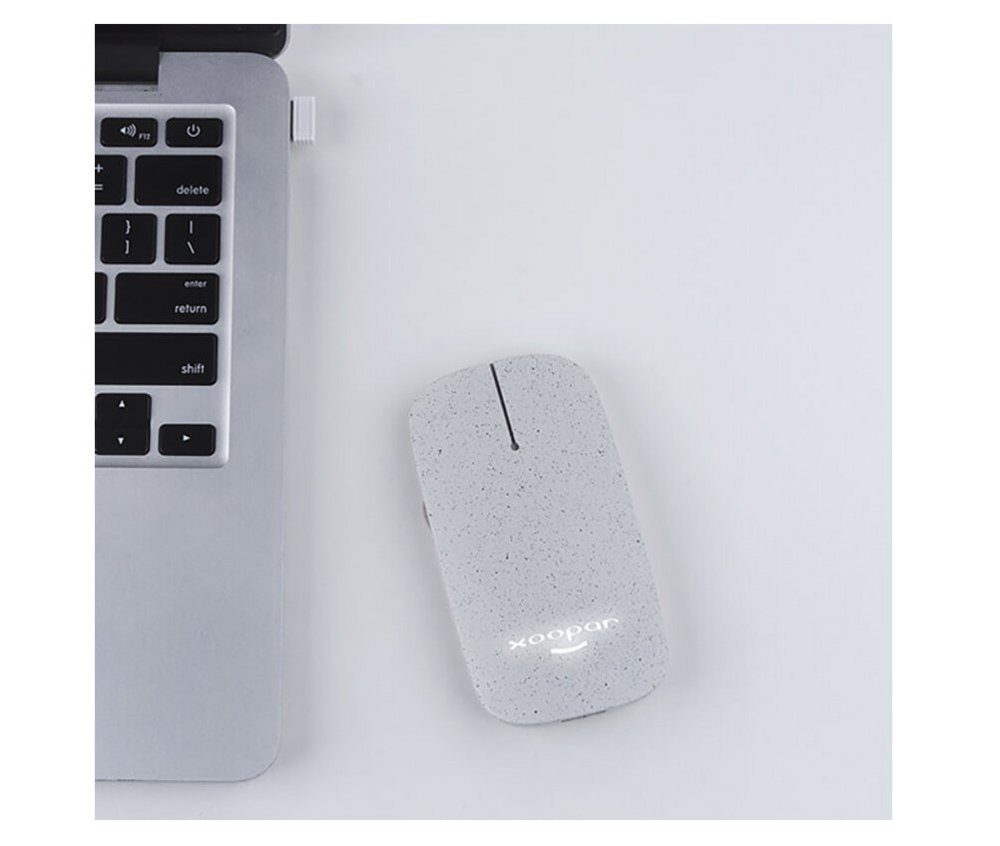 Xoopar Pokket 2 Eco | Ambidextrous Draadloze Muis | RF-Draadloos + USB-A | Wheat - Matmuis - Matmuis