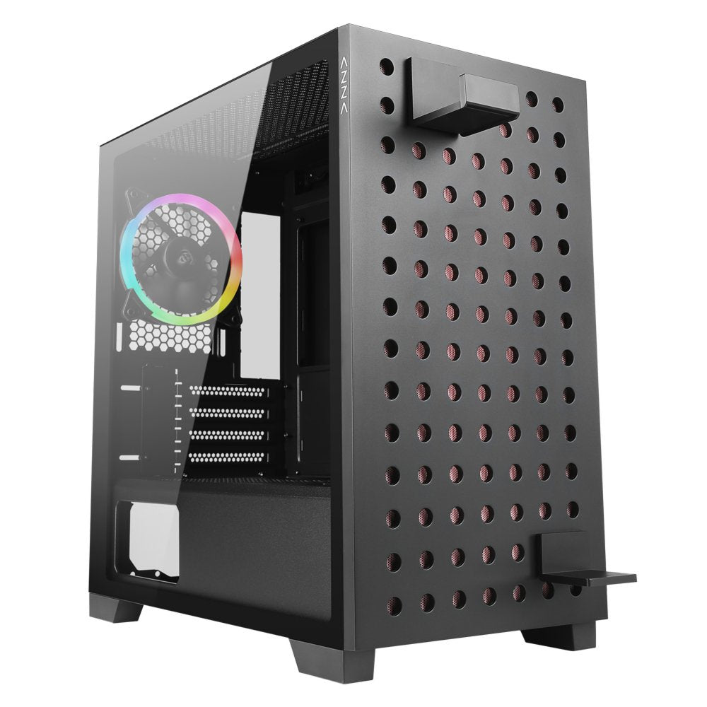 Azza Elise RGB | Micro Tower | Zwart - Matmuis
