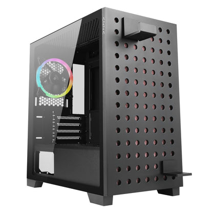 Azza Elise RGB | Micro Tower | Zwart - Matmuis