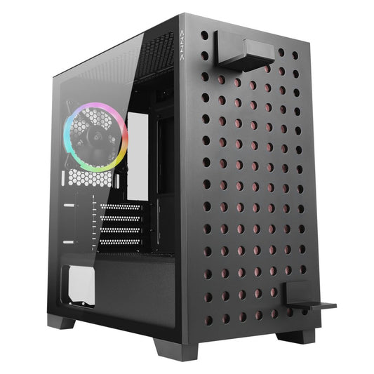 Azza Elise RGB | Micro Tower | Zwart - Matmuis