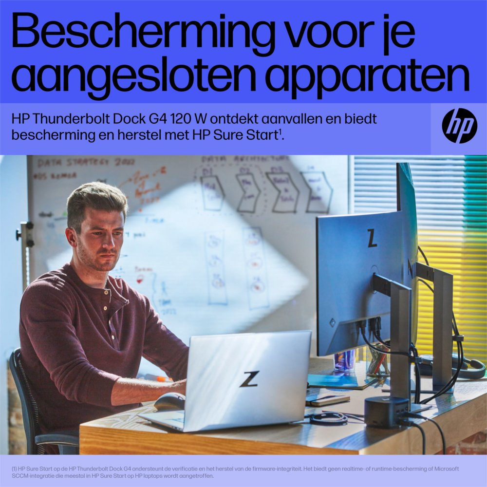 HP G4 Docking Station | Thunderbolt 120W | Zwart - Matmuis - Matmuis