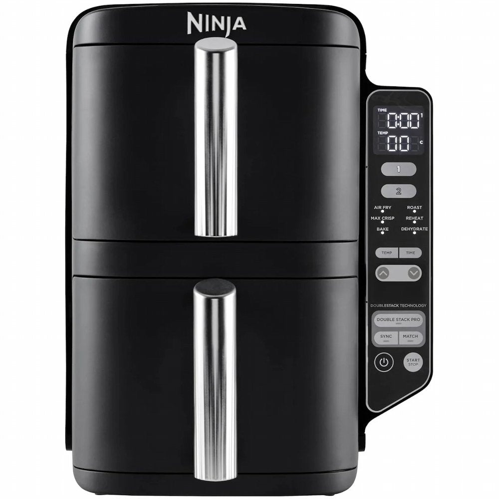 Ninja SL300EU Airfryer | Dubbele Mand | 7,6 Liter | Vrijstaand | 1750 Watt | Zwart - Matmuis