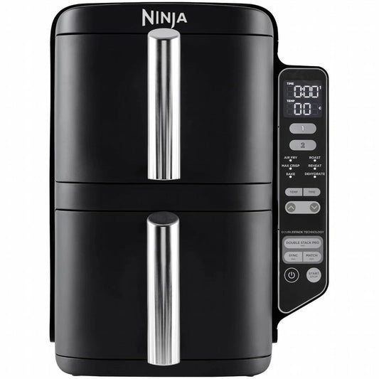 Ninja SL300EU Airfryer | Dubbele Mand | 7,6 Liter | Vrijstaand | 1750 Watt | Zwart - Matmuis