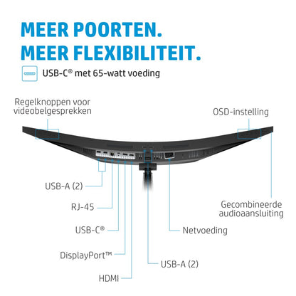HP E34m G4 34" | 3440x1440 VA | 75Hz | Curved | USB-C | Conferencing Monitor - Matmuis - Matmuis