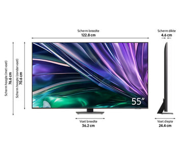 Samsung QE55QN88DBT | 55'' Ultra HD 4K | Neo QLED Smart TV met Tizen & HDR10+ | Local Dimming | Wifi | 100Hz - Matmuis