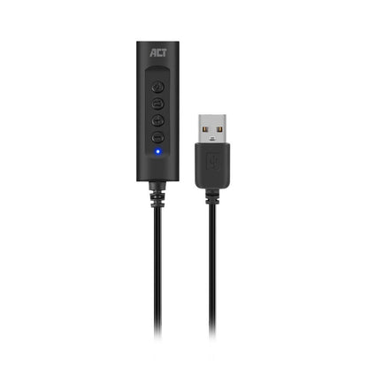 ACT AC9360 | USB Geluidskaart | 3,5 mm Audio | Plug & Play | Compact Design - Matmuis