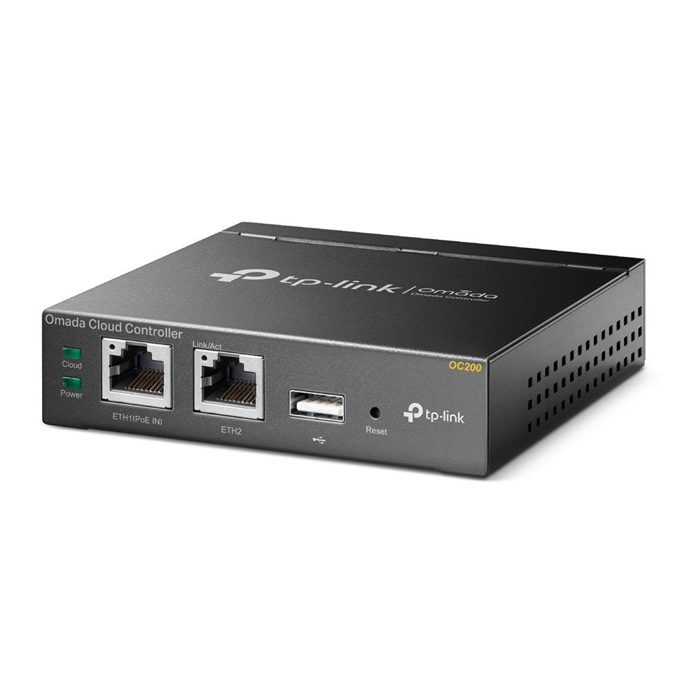 TP-Link Omada OC200 Cloud Controller | 2x 10/100 Mbps Ethernet | PoE Voeding | Zwart - Matmuis