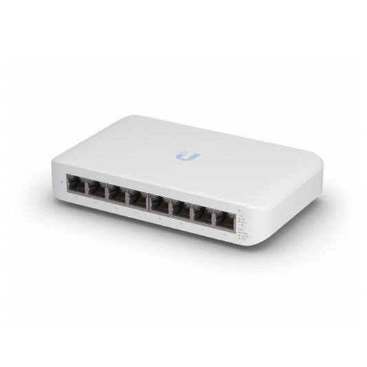 Ubiquiti UniFi Switch Lite 8 PoE | Managed L2 Switch | 8 Poorten | Gigabit Ethernet (10/100/1000) | Power over Ethernet (PoE) | Wit - Matmuis