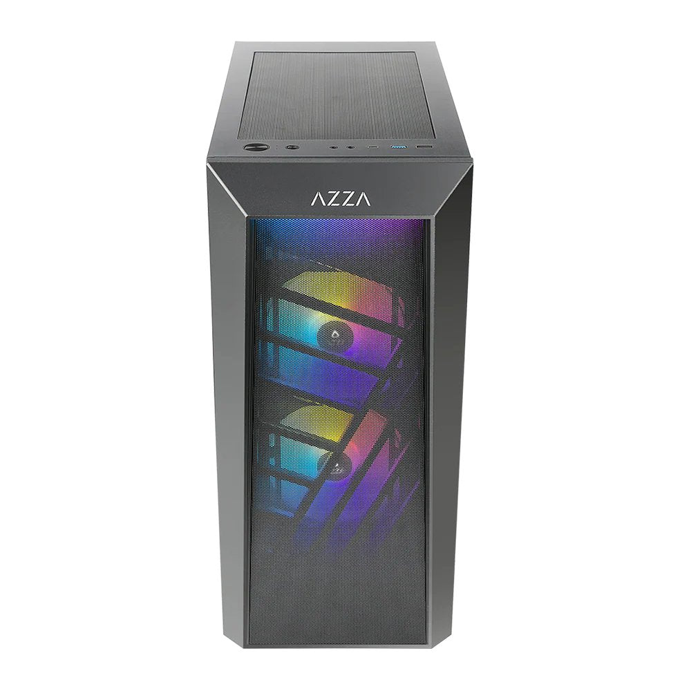 Case Azza Sentinel | Midi Tower | RGB | Zwart - Matmuis