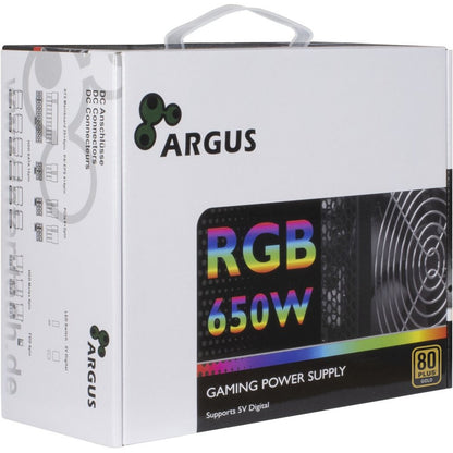 Inter-Tech Argus RGB-650W CM II | 650 Watt Gold ATX PSU | Deels Modulair | Power Supply | Voeding - Matmuis - Matmuis