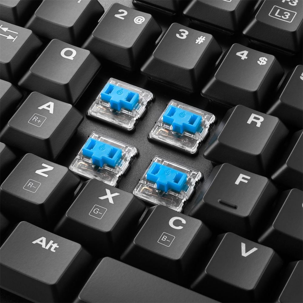 Sharkoon PureWriter RGB Wit | Bedraad Toetsenbord | QWERTY US - Matmuis - Matmuis