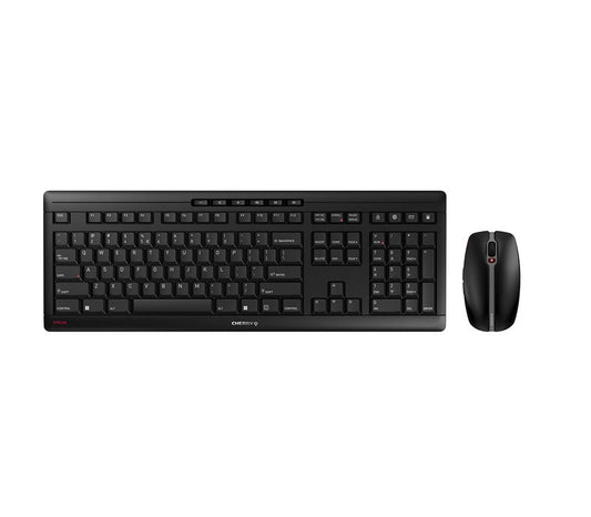 CHERRY Stream Desktop Recharge | Draadloos Toetsenbord en Muis (RF) | QWERTY (US-Engels) | Zwart - Matmuis - Matmuis