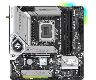 Asrock B760M Steel Legend WiFi | Socket LGA 1700 | Intel B760 | 4xDDR5 | Micro-ATX | Moederbord - Matmuis - Matmuis