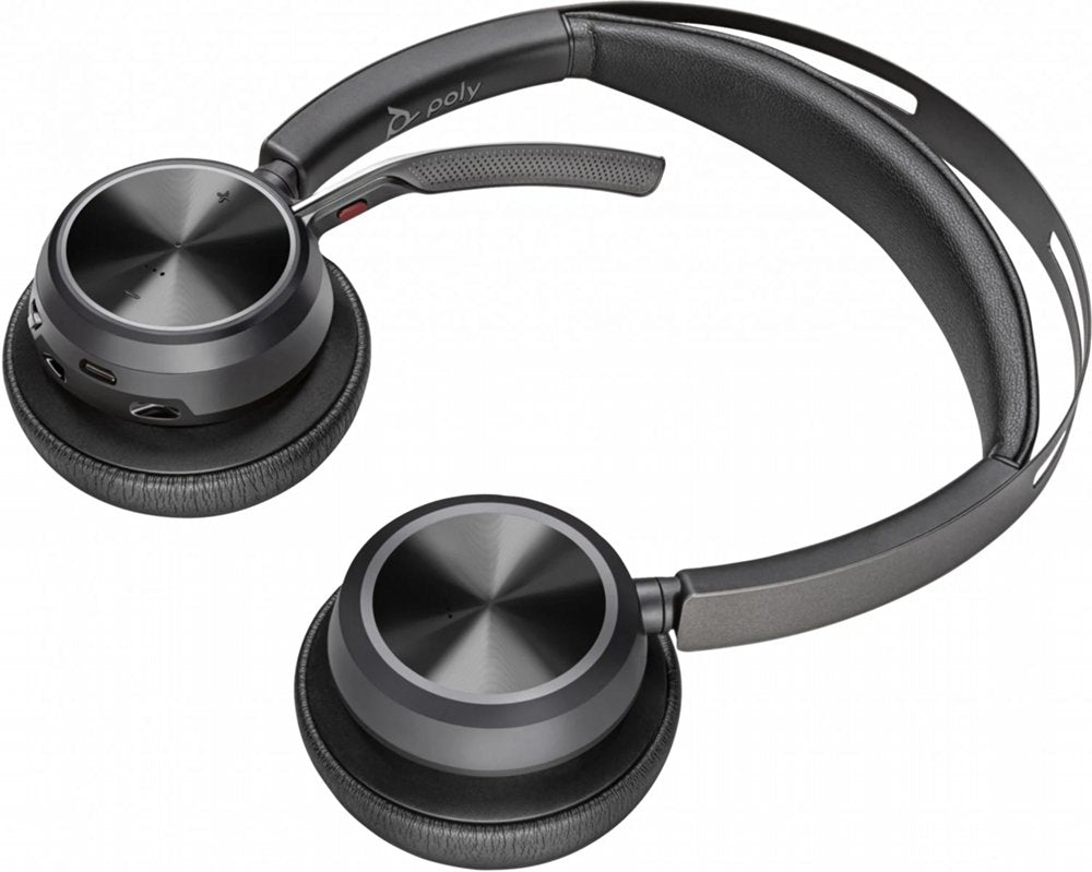 HP Poly Voyager Focus 2 UC Stereo | Bluetooth Headset | USB-C (met USB-A Adapter) | Zwart - Matmuis - Matmuis