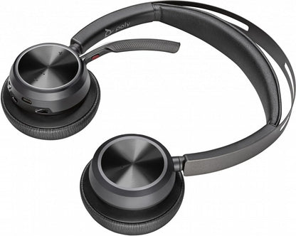 HP Poly Voyager Focus 2 UC Stereo | Bluetooth Headset | USB-C (met USB-A Adapter) | Zwart - Matmuis - Matmuis