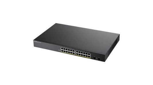 Zyxel GS1900-24HP | Managed Switch | 24 Poorten | Gigabit Ethernet | PoE | 1U | Zwart - Matmuis