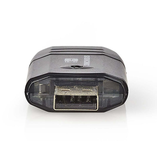 Nedis CRDRU2100BK | Geheugenkaartlezer | USB 2.0 | Zwart - Matmuis