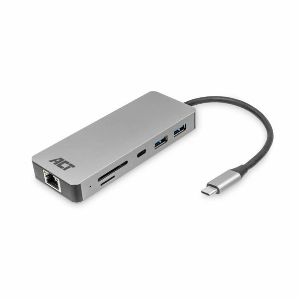 ACT AC7092 USB-C Hub 3.0 | 2x USB-A & 2x USB-C Poorten | 5 Gbps | Aluminium Behuizing | 12 cm Kabel