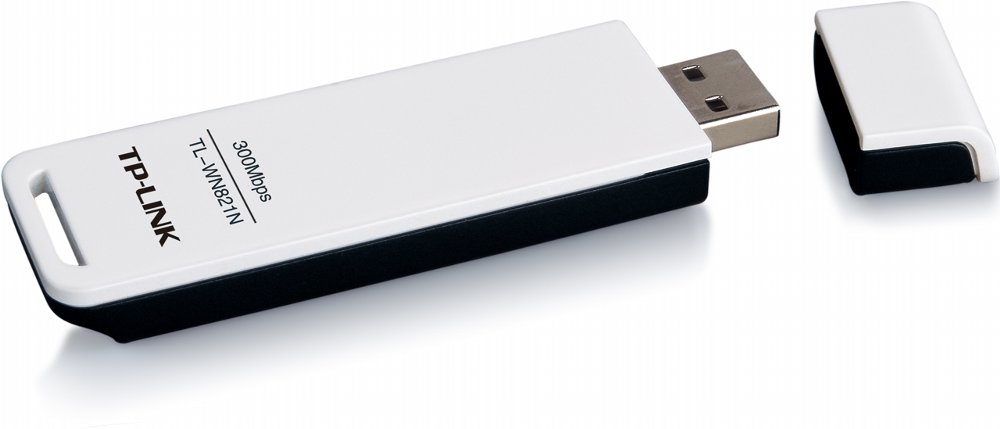 TP-Link TL-WN821N | Wi-Fi 4 USB Adapter | 300 Mbps | 2,4 GHz | USB 2.0 | Zwart - Matmuis