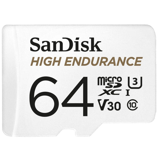 SanDisk High Endurance | MicroSDXC | 64GB | Class 10 | UHS-I U3 - Matmuis
