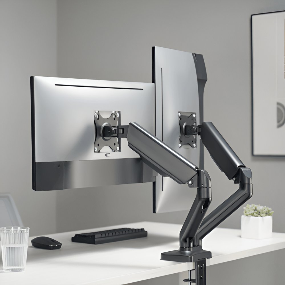SBOX Flex LCD-S024-2 | Verstelbare Monitor-bureaubeugel | Tot 32