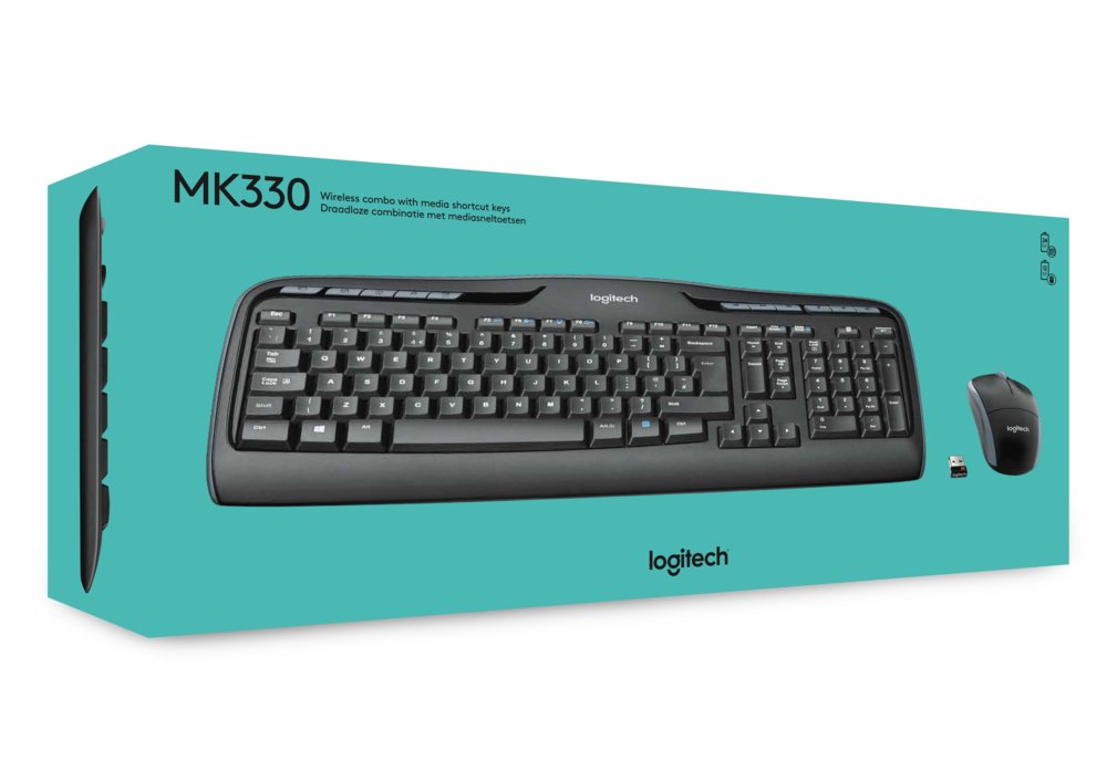 Logitech MK330 | Draadloze Muis en Toetsenbordcombo | QWERTY - Matmuis - Matmuis