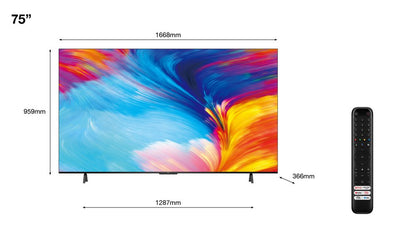 TCL 75P635 | 75'' Ultra HD 4K | LED Smart TV | Wifi | Google TV | HDR10 | 60Hz - Matmuis - Matmuis