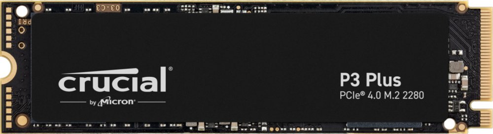 Crucial P3 Plus | 500 GB NVMe SSD | M.2 Gen4 | 4.700 MB/s Lezen | 1.900 MB/s Schrijven - Matmuis