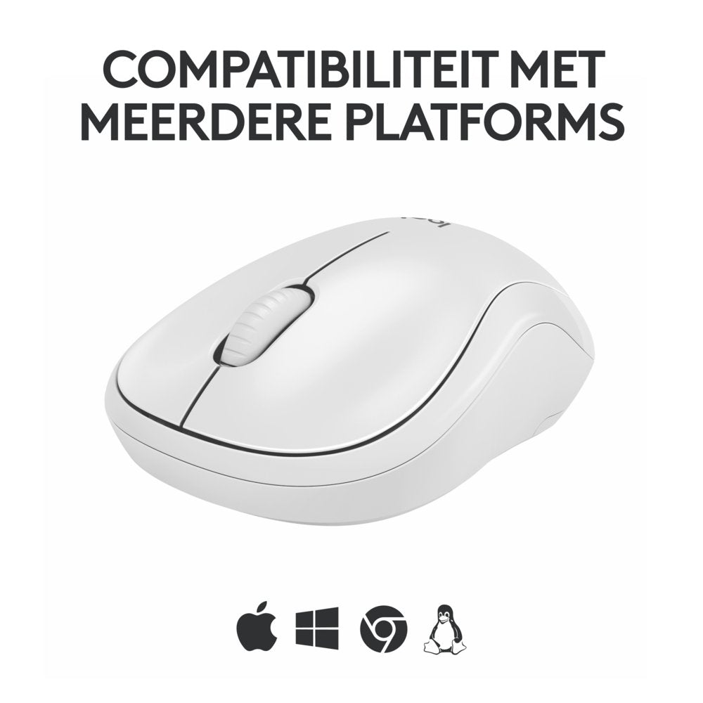 Logitech M240 | Draadloze Bluetooth Muis | Ambidextrous | Compact Reisformaat | Wit