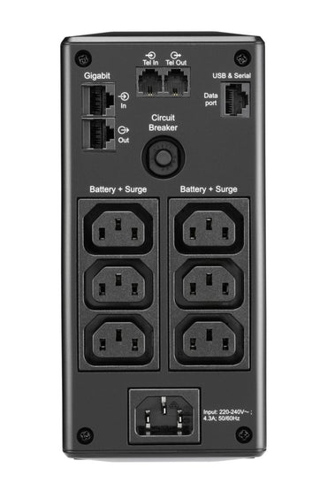 APC Back-UPS Pro BR900MI | 900 VA | 6x IEC C13 Stopcontacten | AVR Spanningstabilisatie | LCD-Statusdisplay - Matmuis - Matmuis