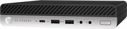HP EliteDesk Mini 800 G4 | Intel Core i5-8500 | 8GB RAM | 256GB SSD | Windows 11 Professional | Refurbished Silver - Matmuis - Matmuis