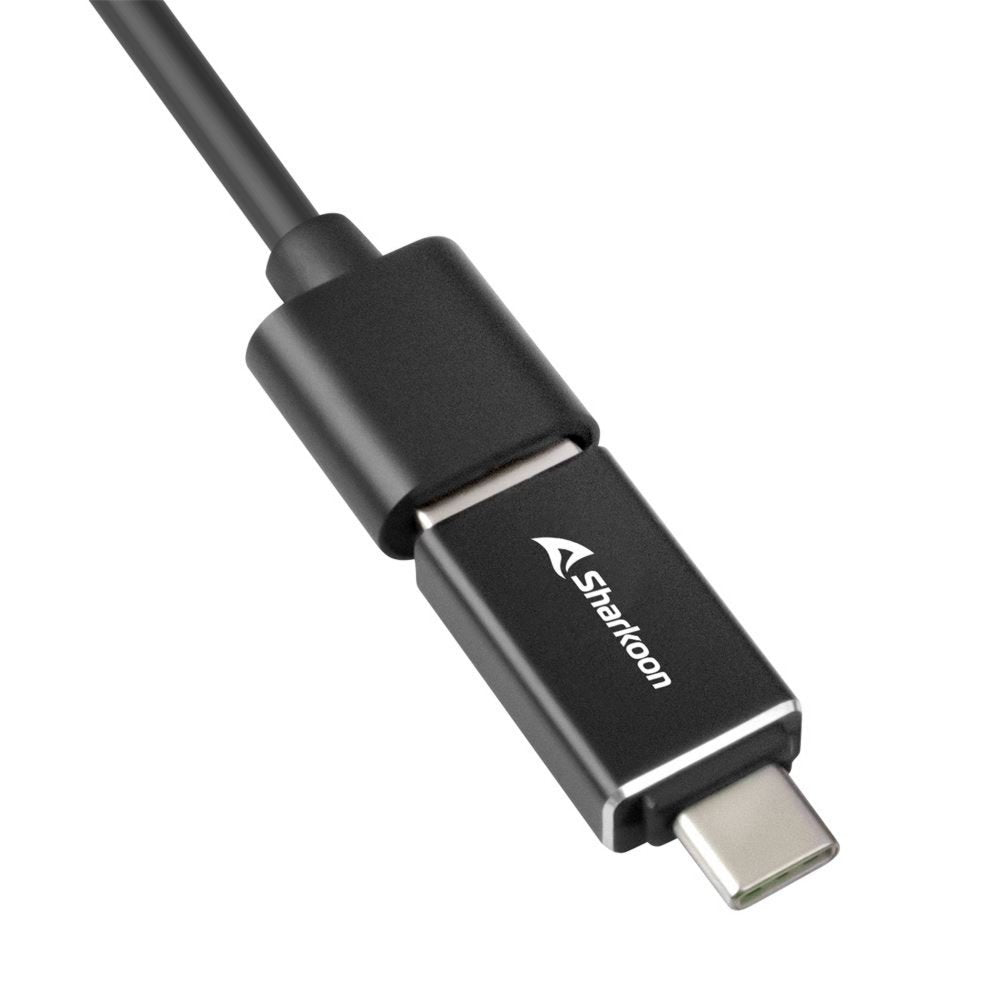 Sharkoon 4044951037582 | USB 3.2 Gen 1 Type-C Hub | 5000 Mbit/s | Zwart - Matmuis - Matmuis
