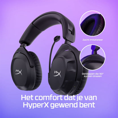 HyperX Cloud Stinger 2 | Draadloze Over-Ear Headset | USB-A Receiver | Zwart - Matmuis - Matmuis