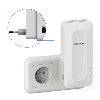 NETGEAR EAX15 | Wi-Fi 6 Mesh Extender | Dual-band | 1800 Mbps | Gigabit Ethernet | Wit - Matmuis - Matmuis