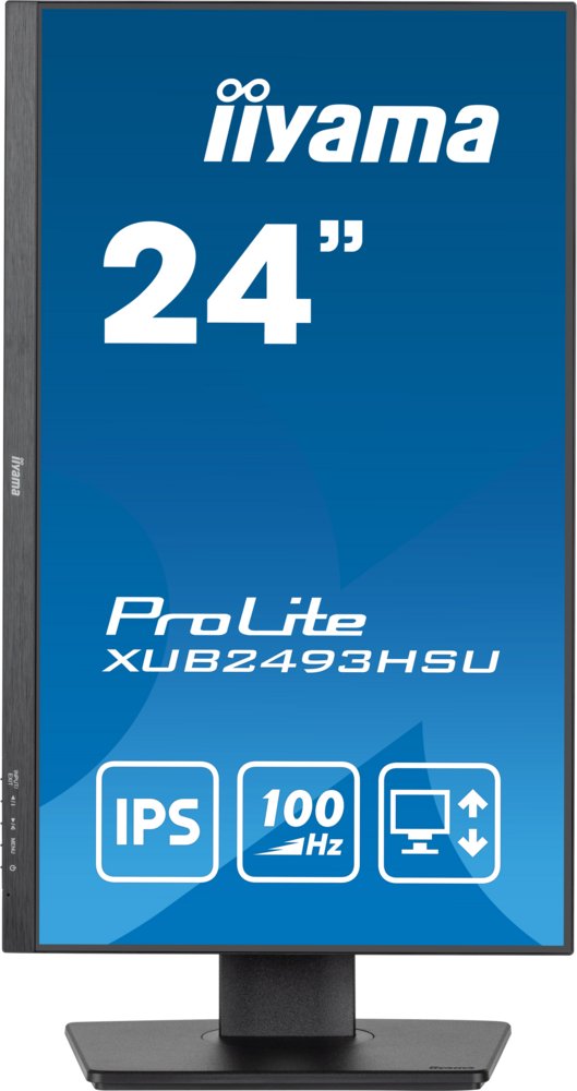 Iiyama ProLite XUB2493HSU-B6 24'' | 1920x1080 IPS | 100Hz | AdaptiveSync | USB-Hub | In hoogte verstelbaar | Full HD Monitor